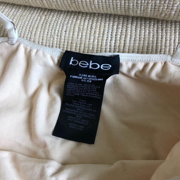 Bebe White Smock Cami - Picture 2 of 4